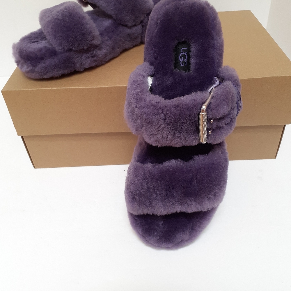 UGG Fuzz Yeah Slides Sz 7 - Picture 5 of 8